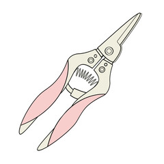 flower pruner with non-slip handles