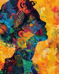 Abstract Geometric Art Portrait Design
