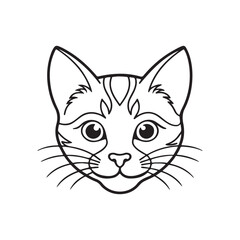 A cat head icon vector illustration