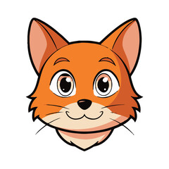 A colorful cat vector illustration