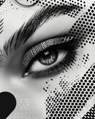 Abstract Geometric Art Portrait Design