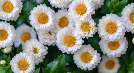 Obraz premium large bouquet of white and yellow daisies
