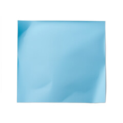 Blue Sticky Note Paper Isolated on White Background