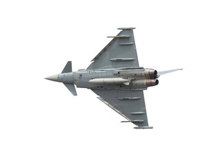 Eurofighter Typhoon on transparent background