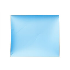 Blue Paper Note Isolated on White Background