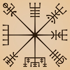 vegvisir traditional viking symbol