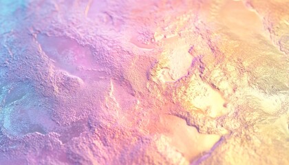 Fototapeta premium Iridescent Pastel Polished Surface with Bright Texture.