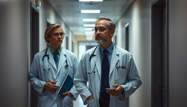 Senior and Junior Doctors in Discussion