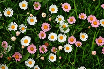 Fototapeta premium daisies in the grass