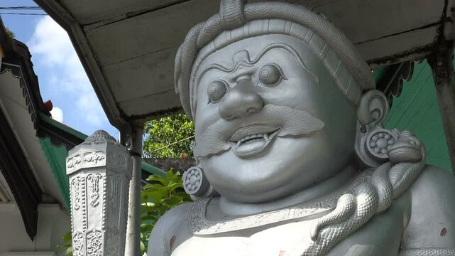 Religious statue in front of kraton palace in Yogyakarta, Indonesia
