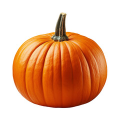 Obraz premium A vibrant orange pumpkin with a smooth surface, perfect for fall decorations and seasonal recipes.