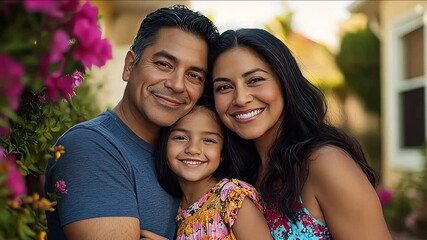 a hispanic family - Powered by Adobe