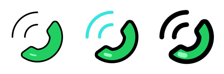 Vector phone call, call center icon. Black, white background. Perfect for app and web interfaces, infographics, presentations, marketing, etc.