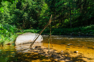 Hiking along Ilz River in the Bavarian Forest 2024