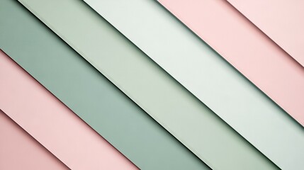 Obraz premium A detailed image of a wall featuring a blend of pink, green, and blue colors with distinct vertical lines spaced evenly in between