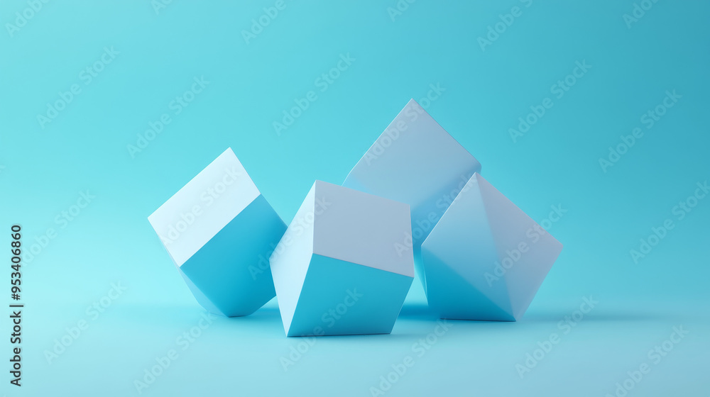Poster the background is a simple, flat plane of solid blue color. there are no additional elements or dist