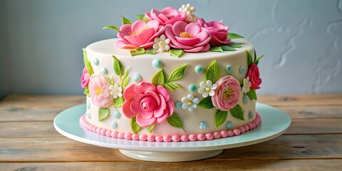 Sweet sixteen birthday cake ideas featuring sugar flowers and hand-painted designs