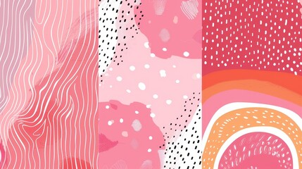 Abstract pink and white pattern background