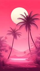 Obraz premium pink summer background