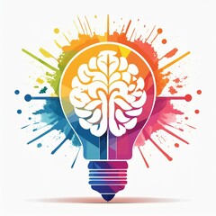 light bulb logo concept