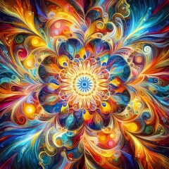  Kaleidoscopic Kaleidoscope Bright swirling colors and patterns