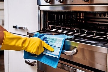 kitchen deep clean detailed cleaning of appliances cabinets and