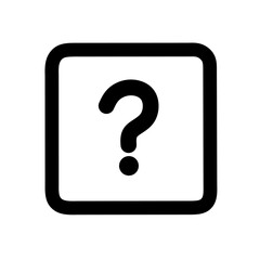 question mark icon vector with trendy design