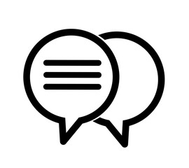 speech bubble icon vector with simple design. talk icon.chat icon