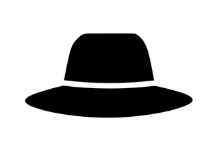 Cowboy hat icon vector with simple design