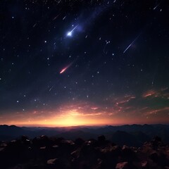 meteor shower a celestial event where multiple meteors or shooti