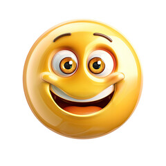 Fototapeta premium Emoji And Emoticon Transparent Backgrounds, Generative AI