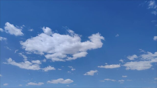 Curious clouds move in the sky in central time