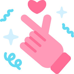 Hand Love Icon Vector