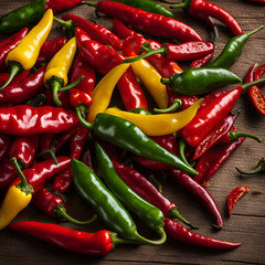 red and green peppers