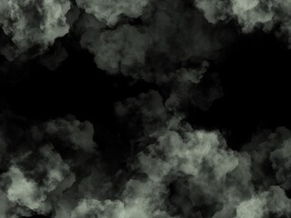 smoke in the darkness.  illustration drawn on a tablet, abstract style used for background.