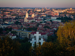 Early morning in old city of Vilnius