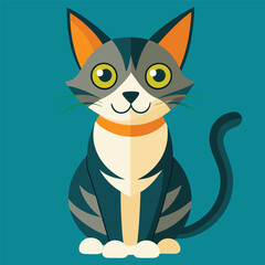 Cat vector illustration character 