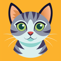 Cat vector illustration character 