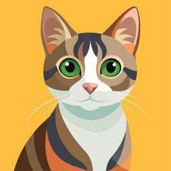 Cat vector illustration character 