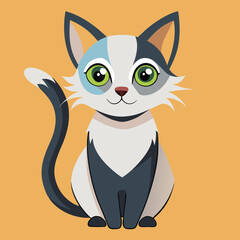 Cat vector illustration character 