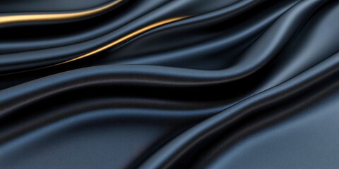 Obraz premium Shiny black metal foil background texture