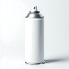 Aluminum can mockup view on white background