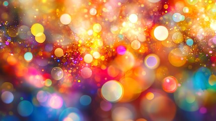 Obraz premium Celebration and colorful confetti party. Blur abstract background -