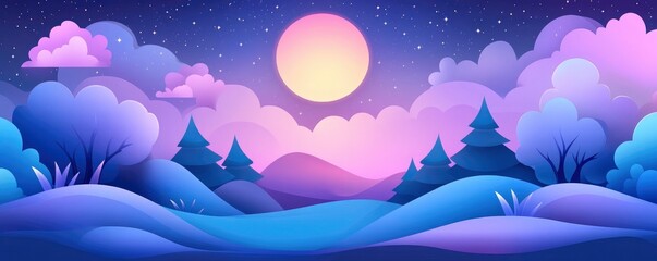 HD background banner with a night sky full with stars.
