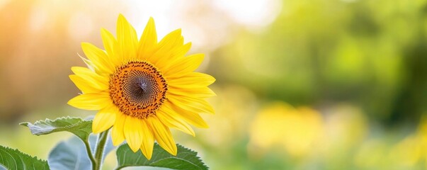 Obraz premium background of a sunflower field