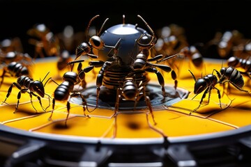 sentient hive mind ant colony for complex problem solving networ