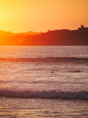sunset over the sea © Sergio