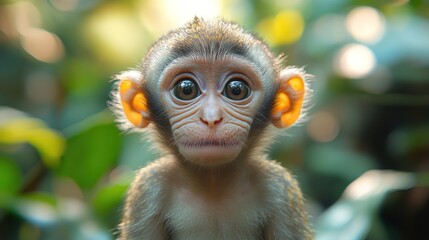 Fototapeta premium A Curious Little Monkey