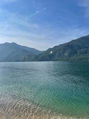 lake and mountains