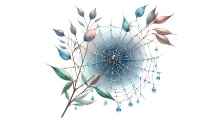 Web, watercolor clipart illustration with isolated background.